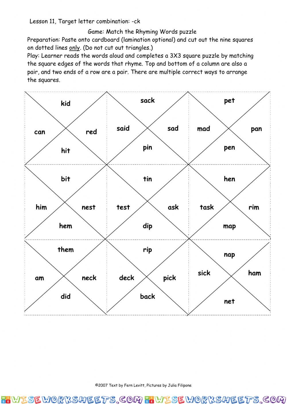 worksheet