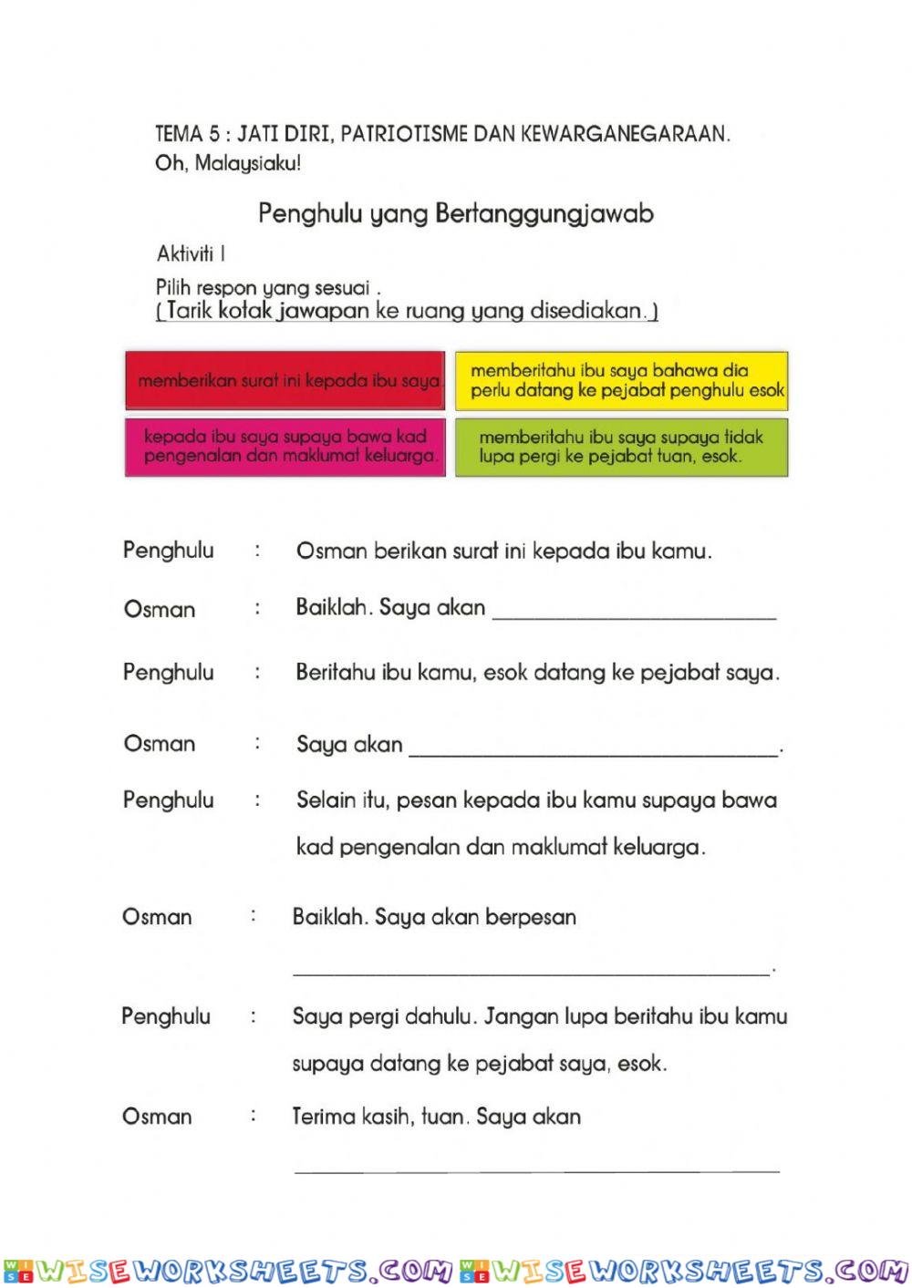 Penghulu yang bertanggungjawab
