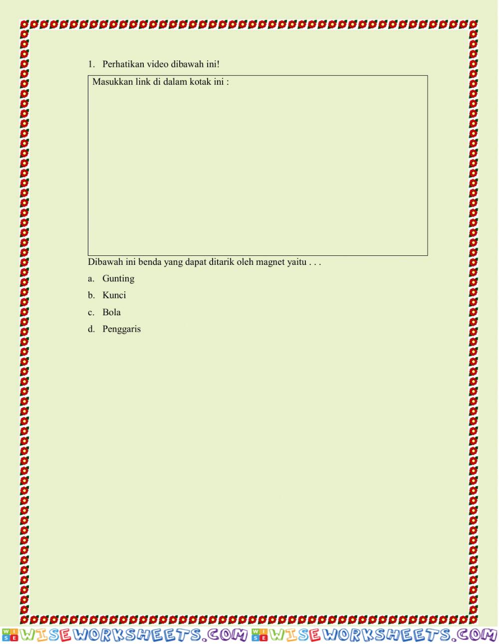 worksheet