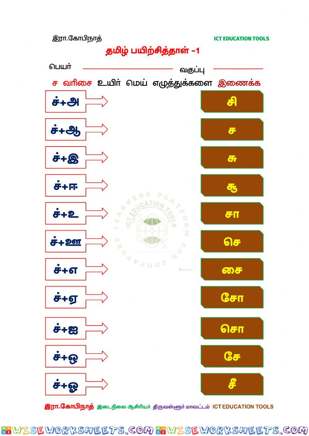 Ict education tools gopinath tamil letters 3