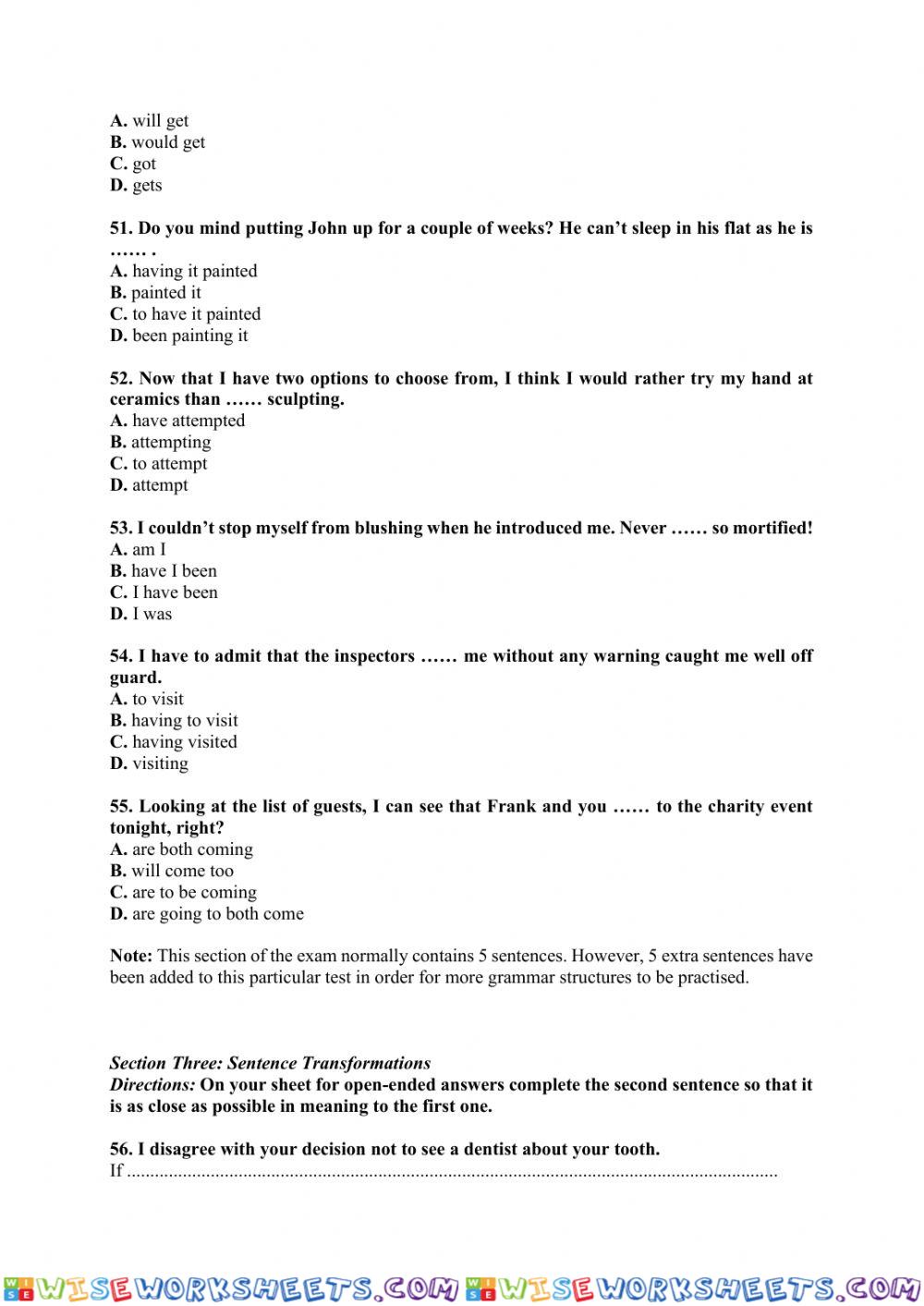 worksheet