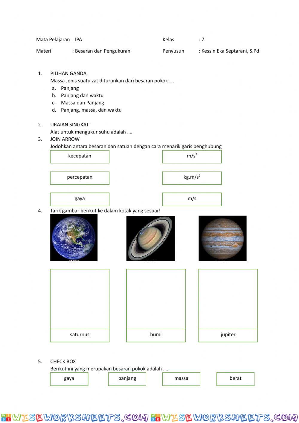 worksheet