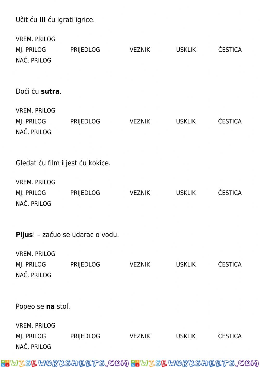 worksheet