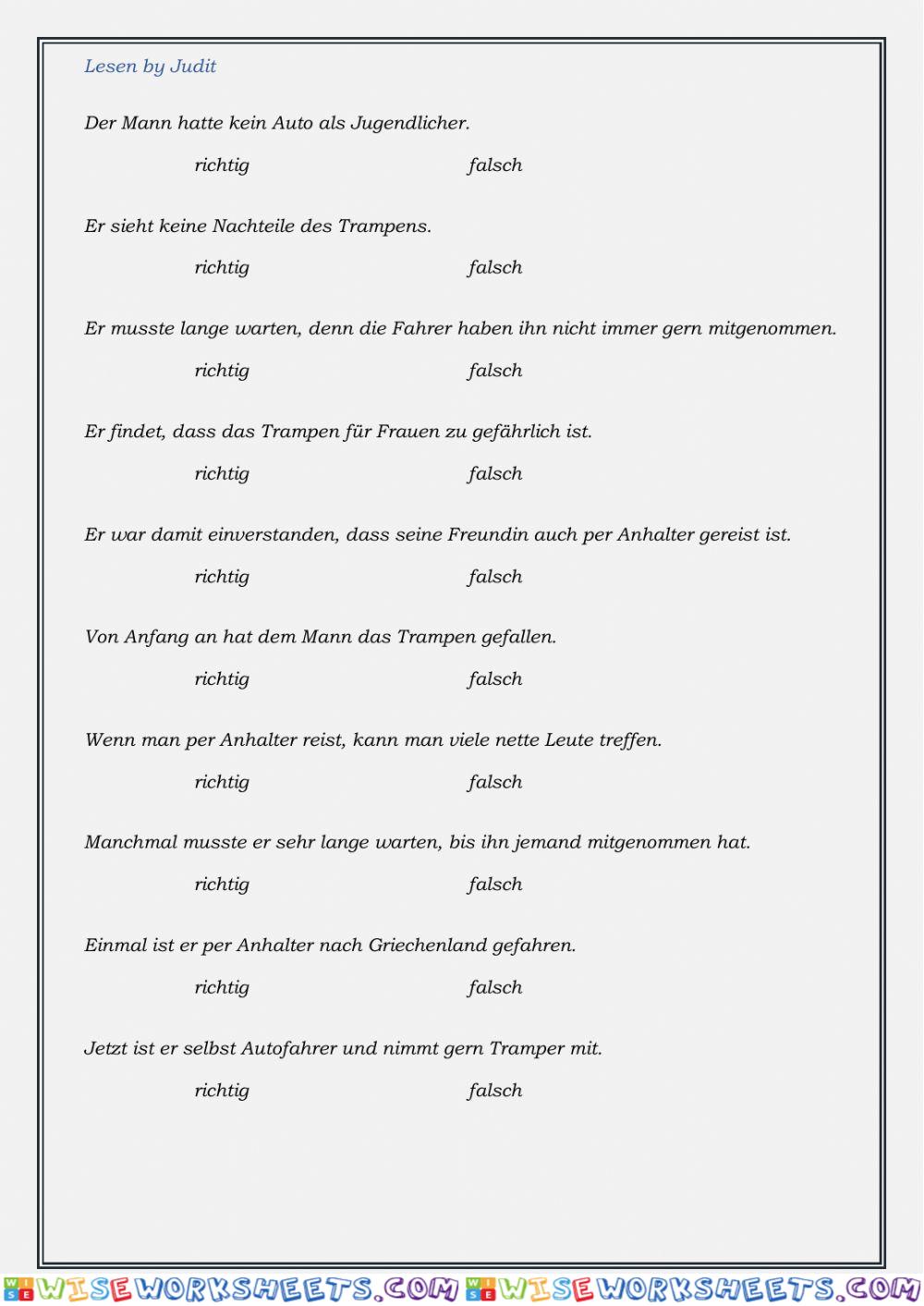worksheet