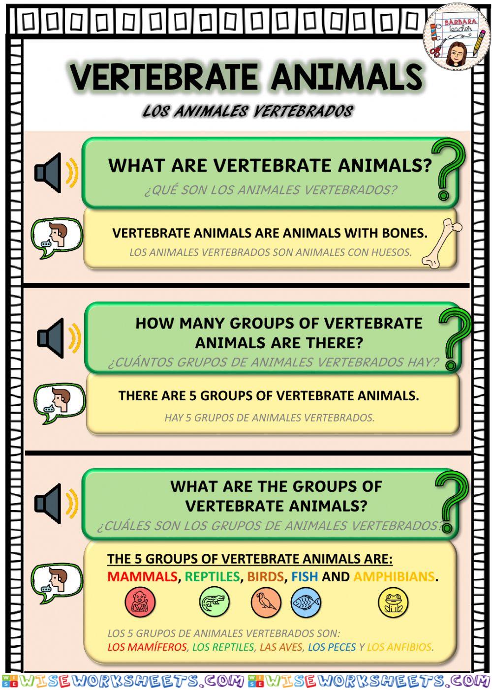 Introduction vertebrate animals