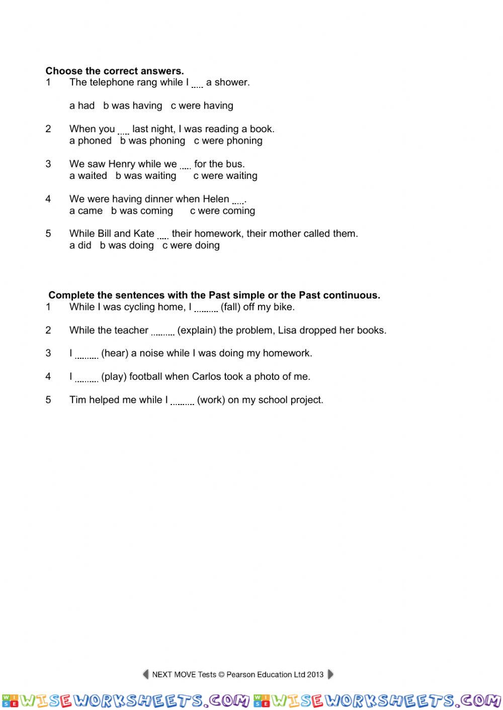 worksheet