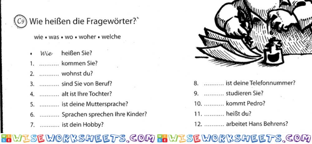 Fragewörter