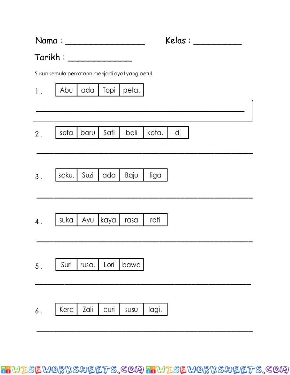 worksheet