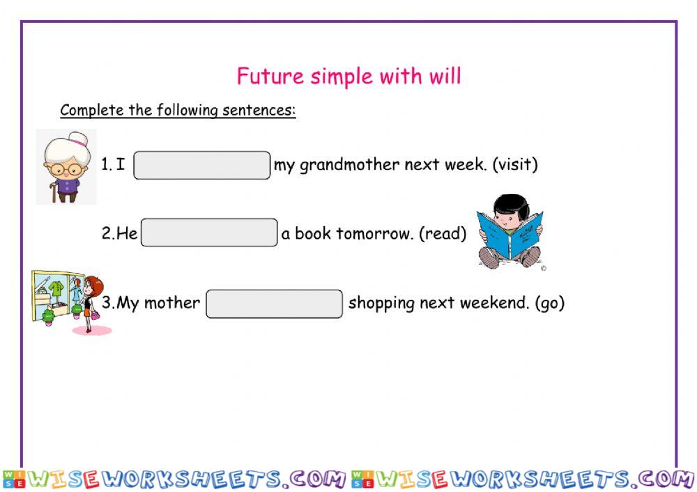 Future simple with will