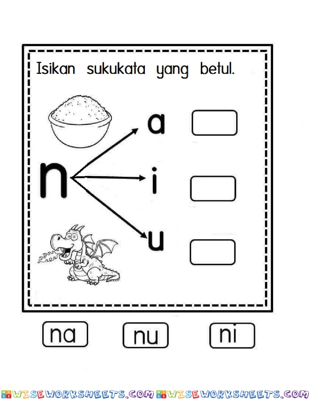 Isikan sukukata na ni nu