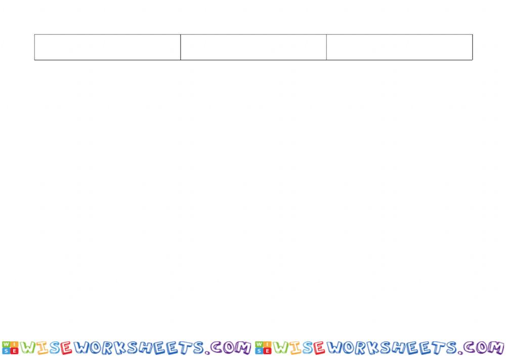 worksheet