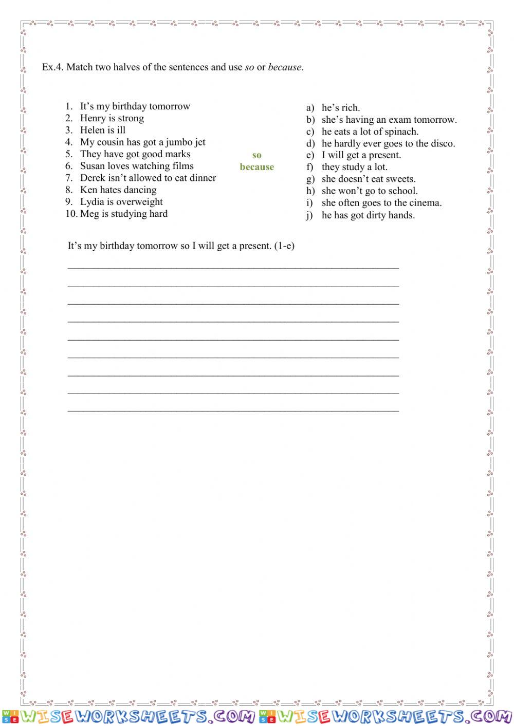 worksheet