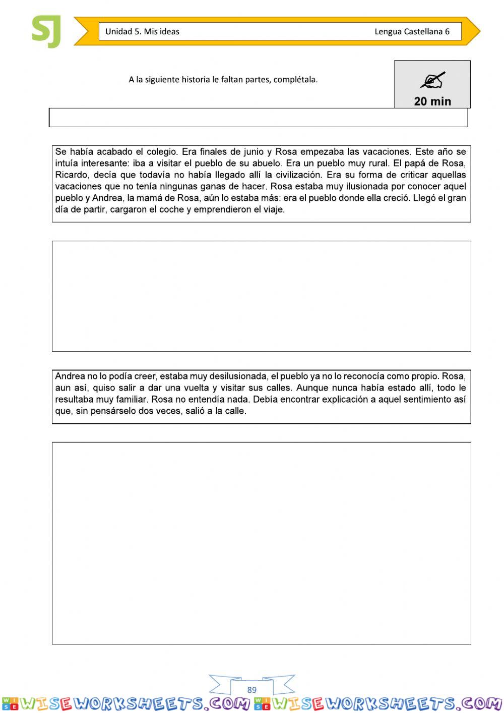 worksheet