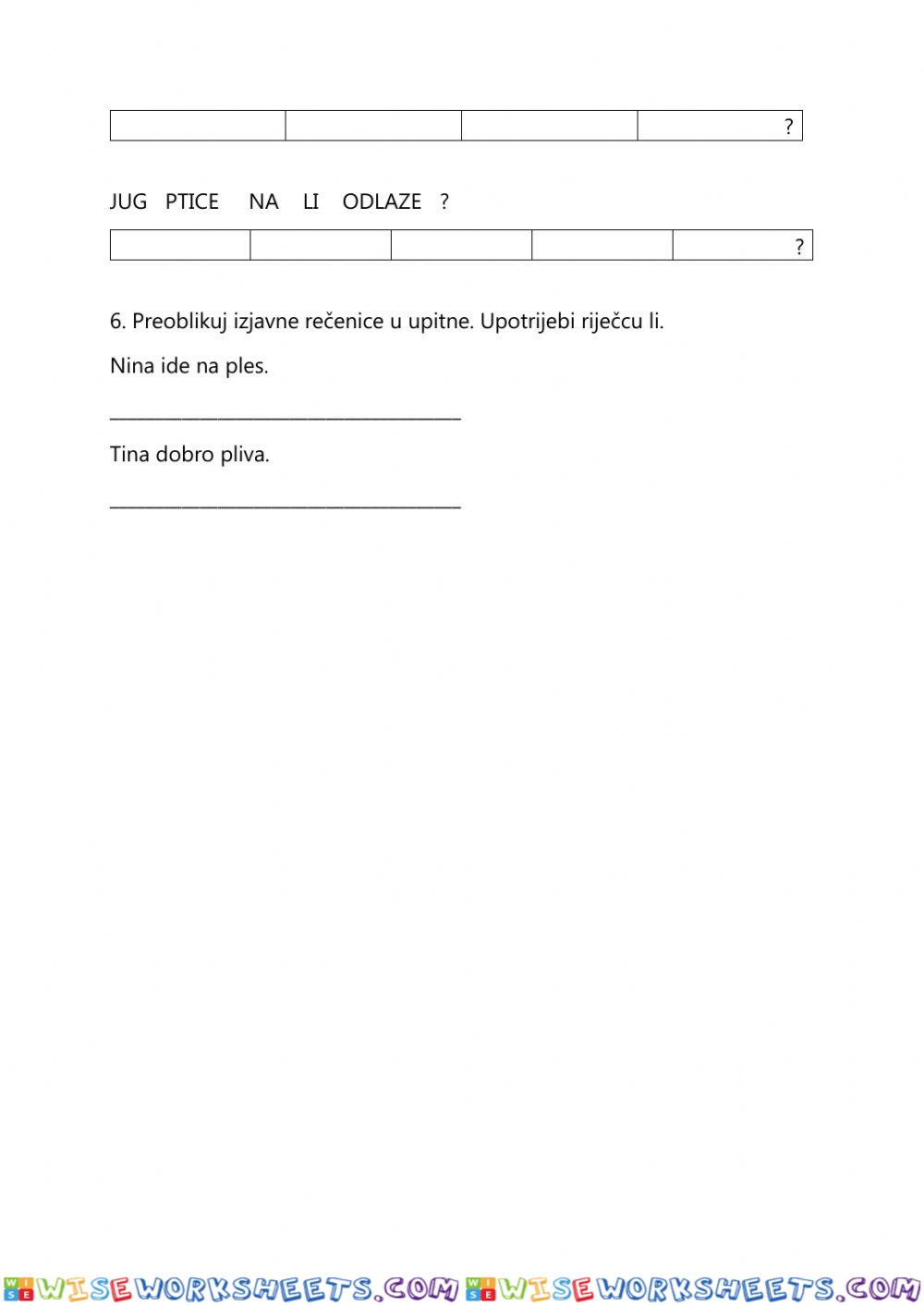 worksheet