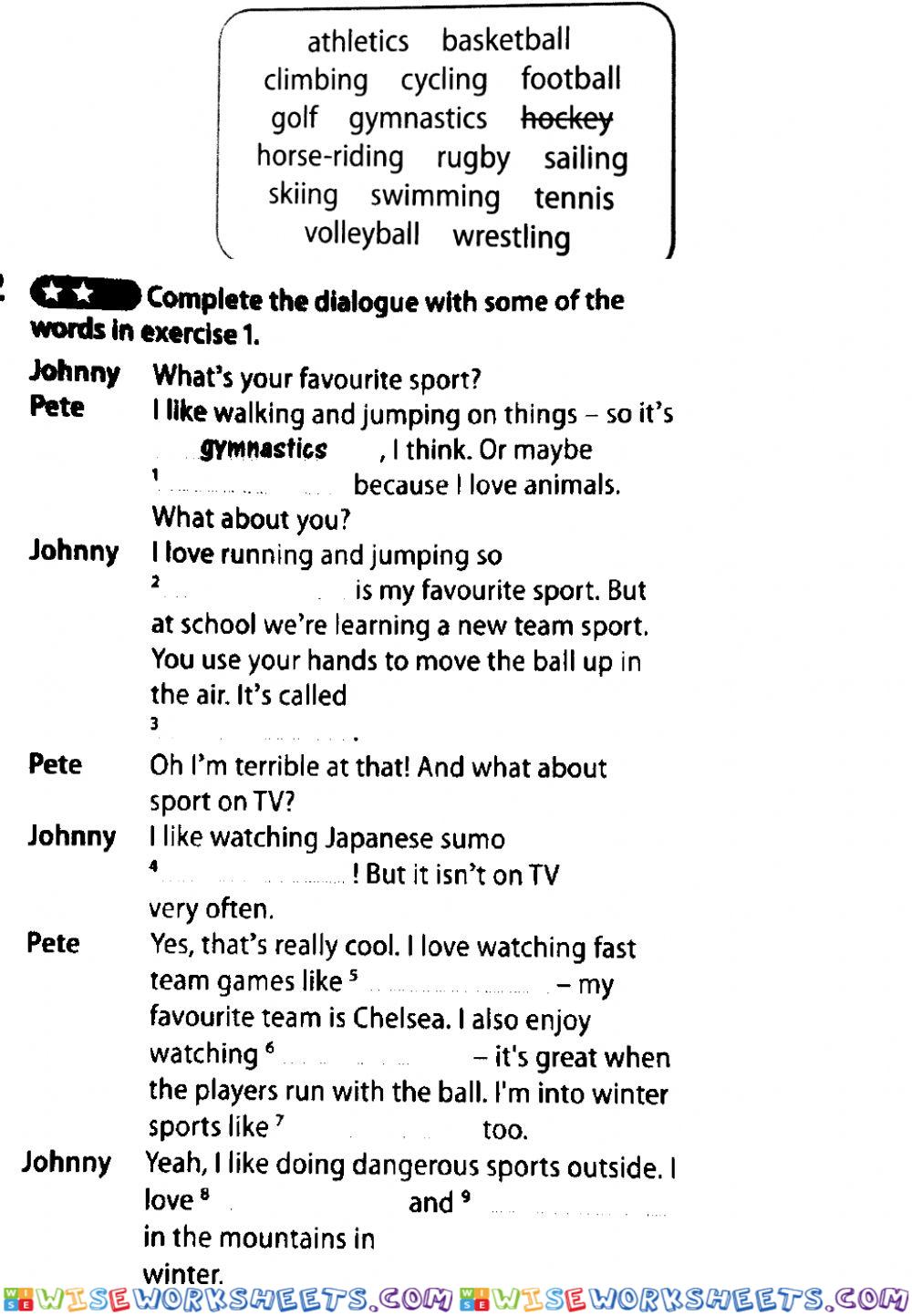 Get smart plus year 5 sports