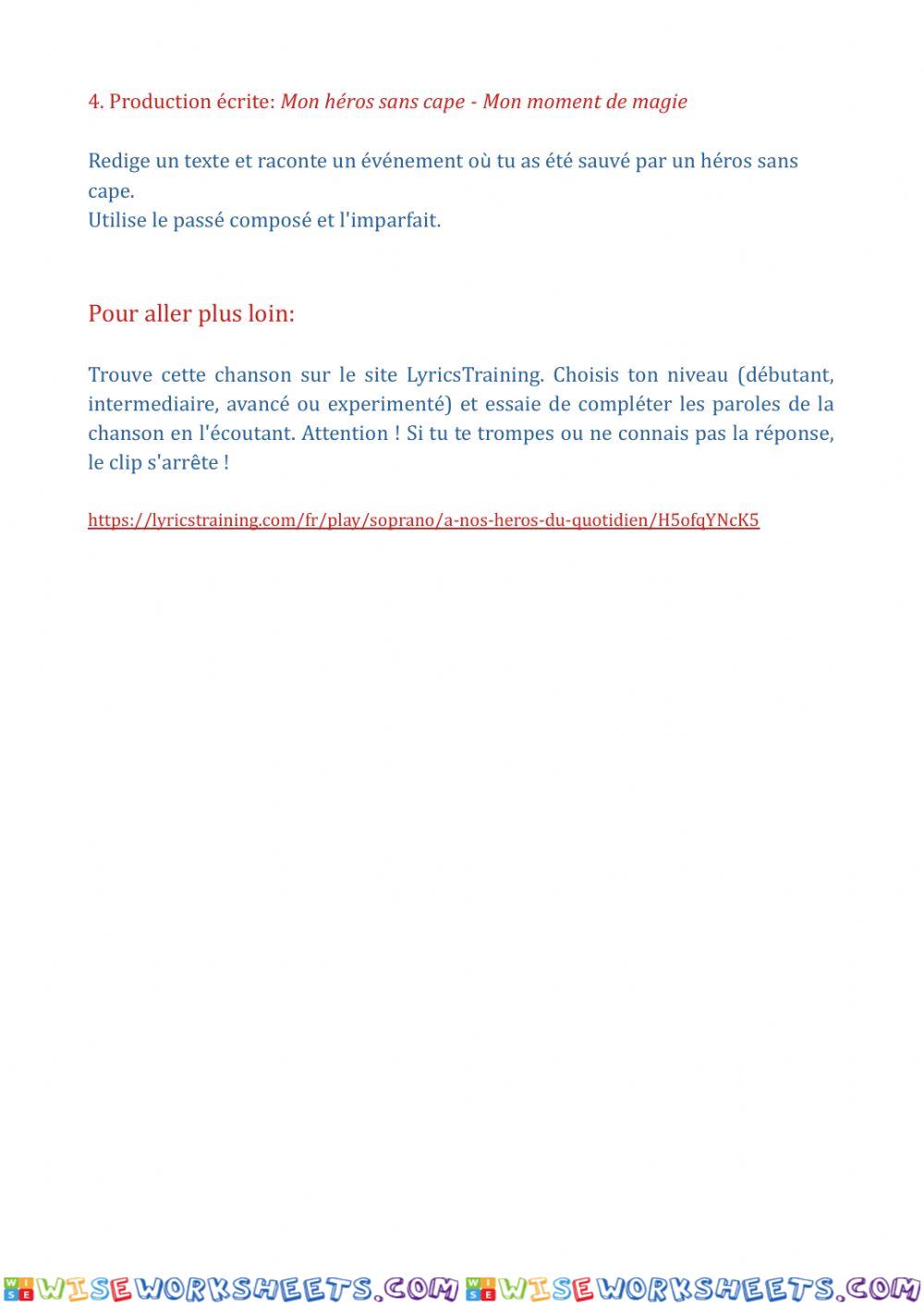 worksheet