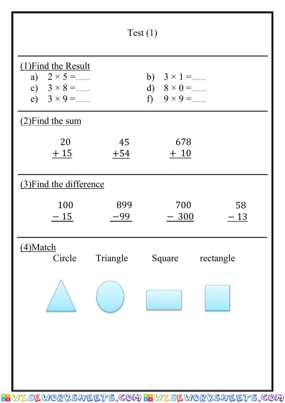 Test math