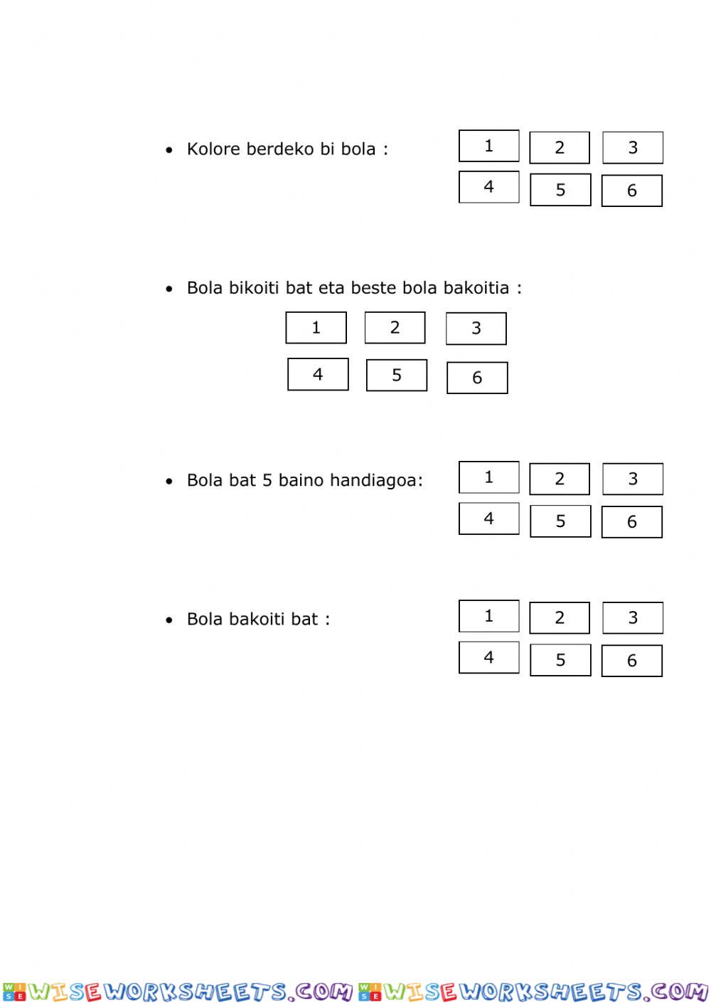 worksheet