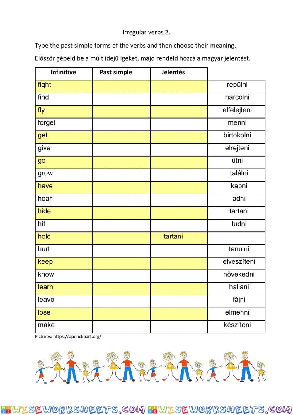 Irregular verbs 2