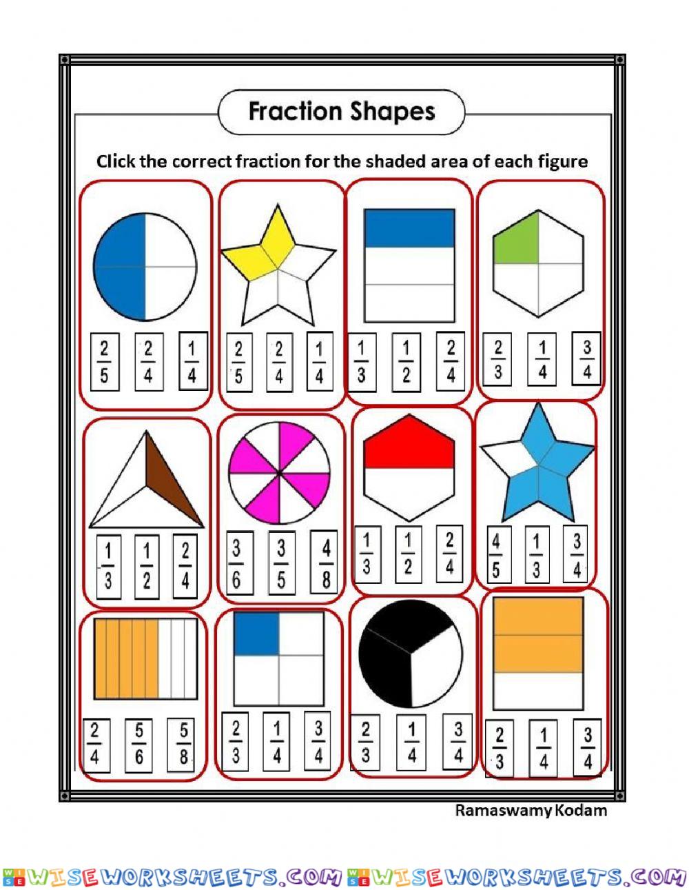 Choose correct fraction