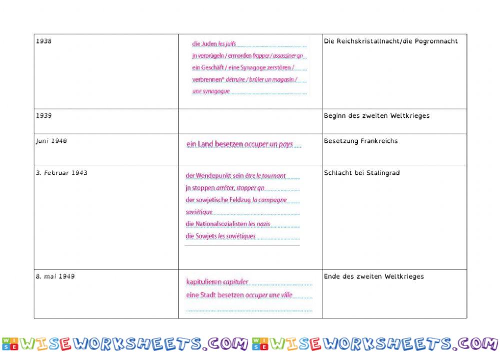 worksheet