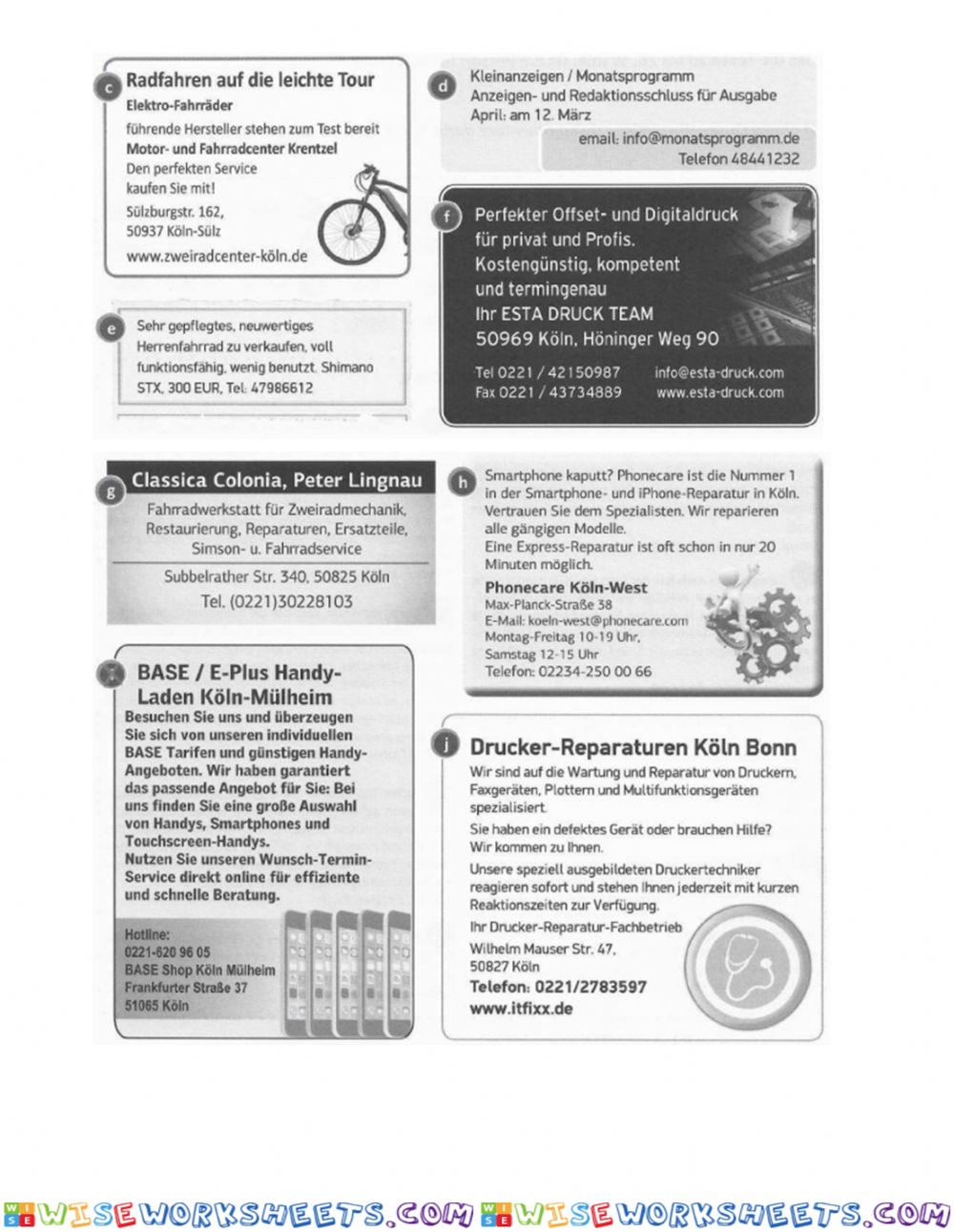 worksheet