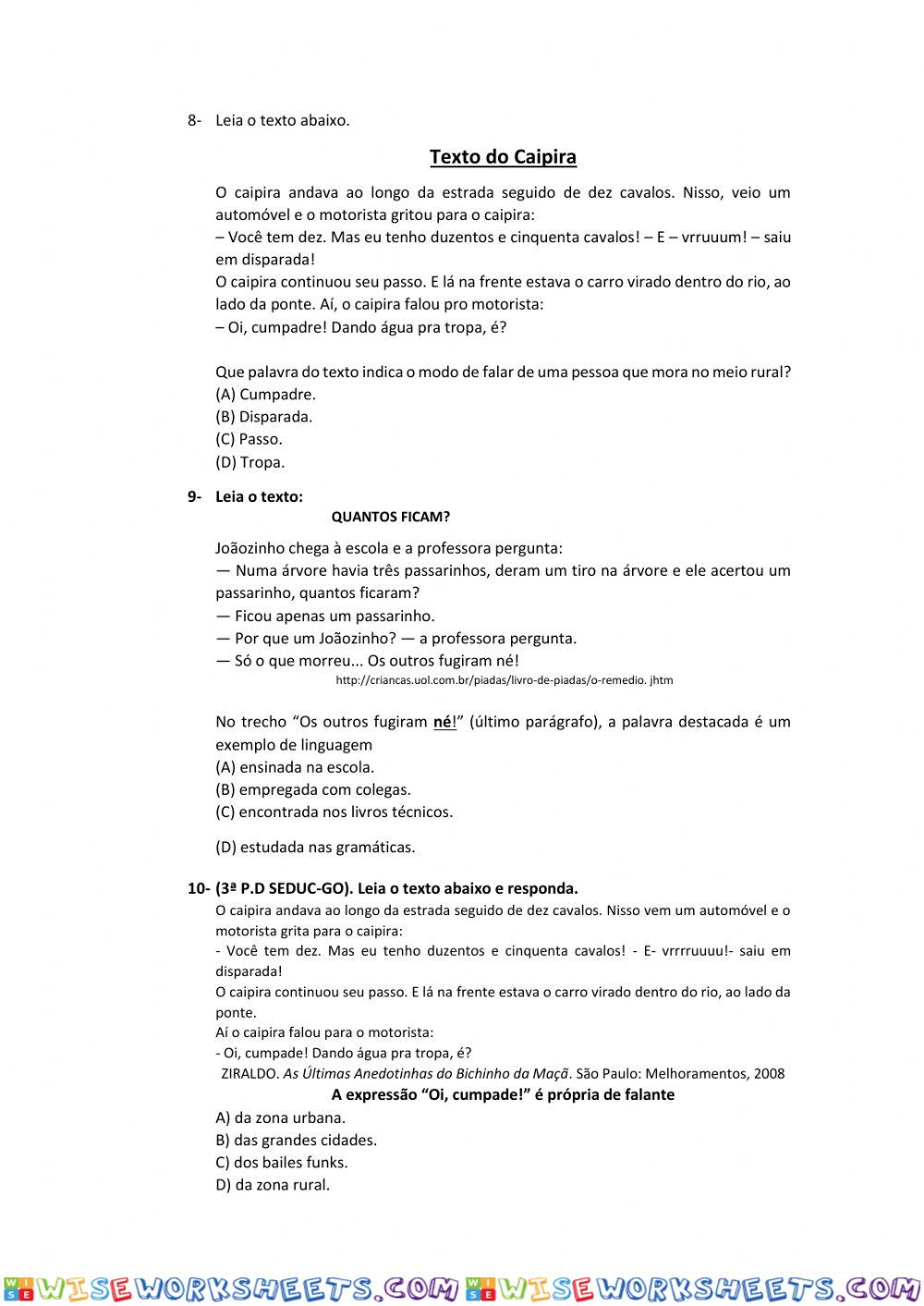 worksheet