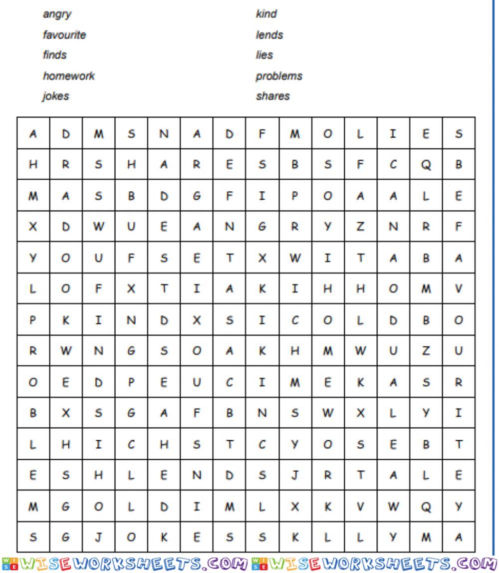 Friendship vocab