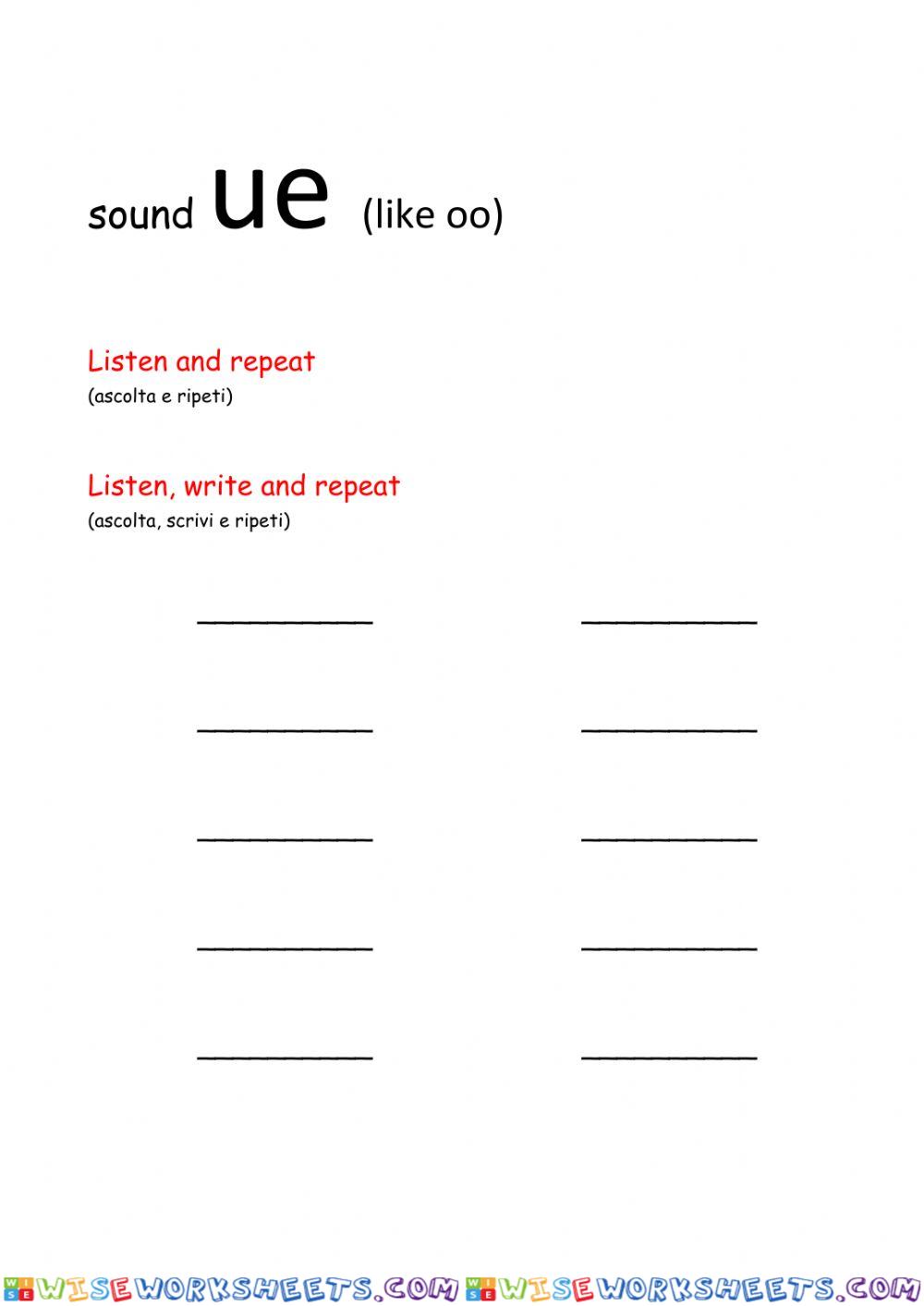 Sound UE (like oo)