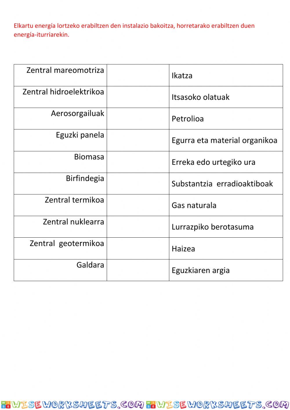 worksheet