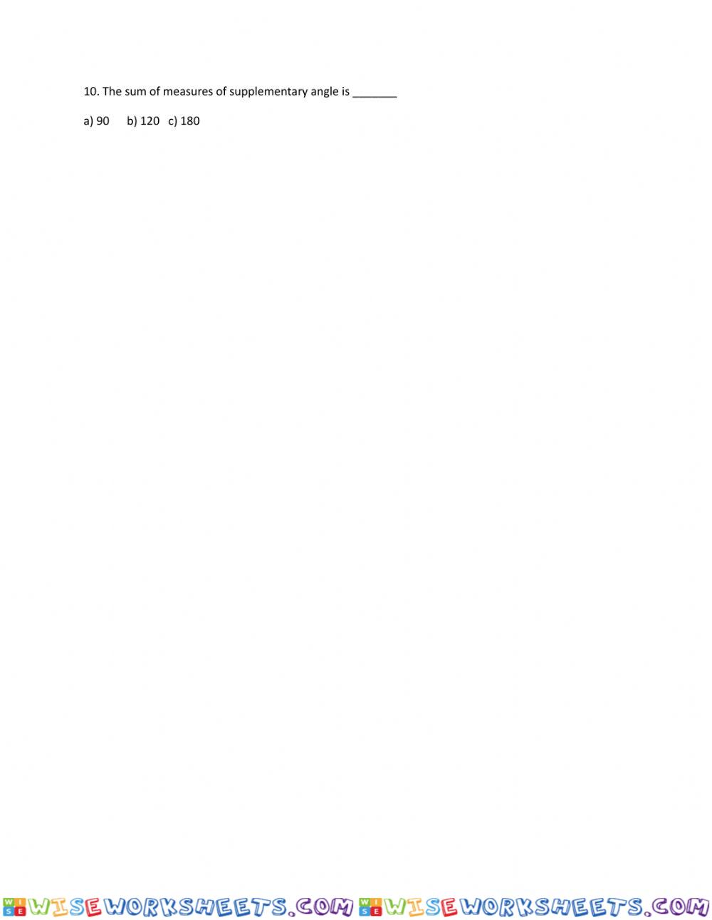 worksheet