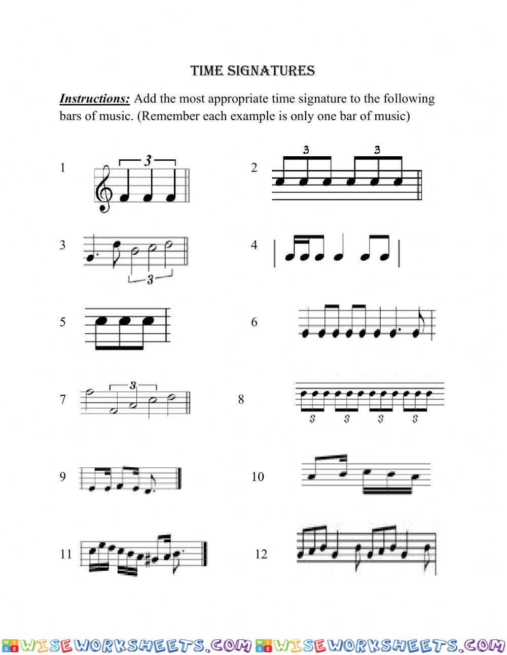 Time Signatures