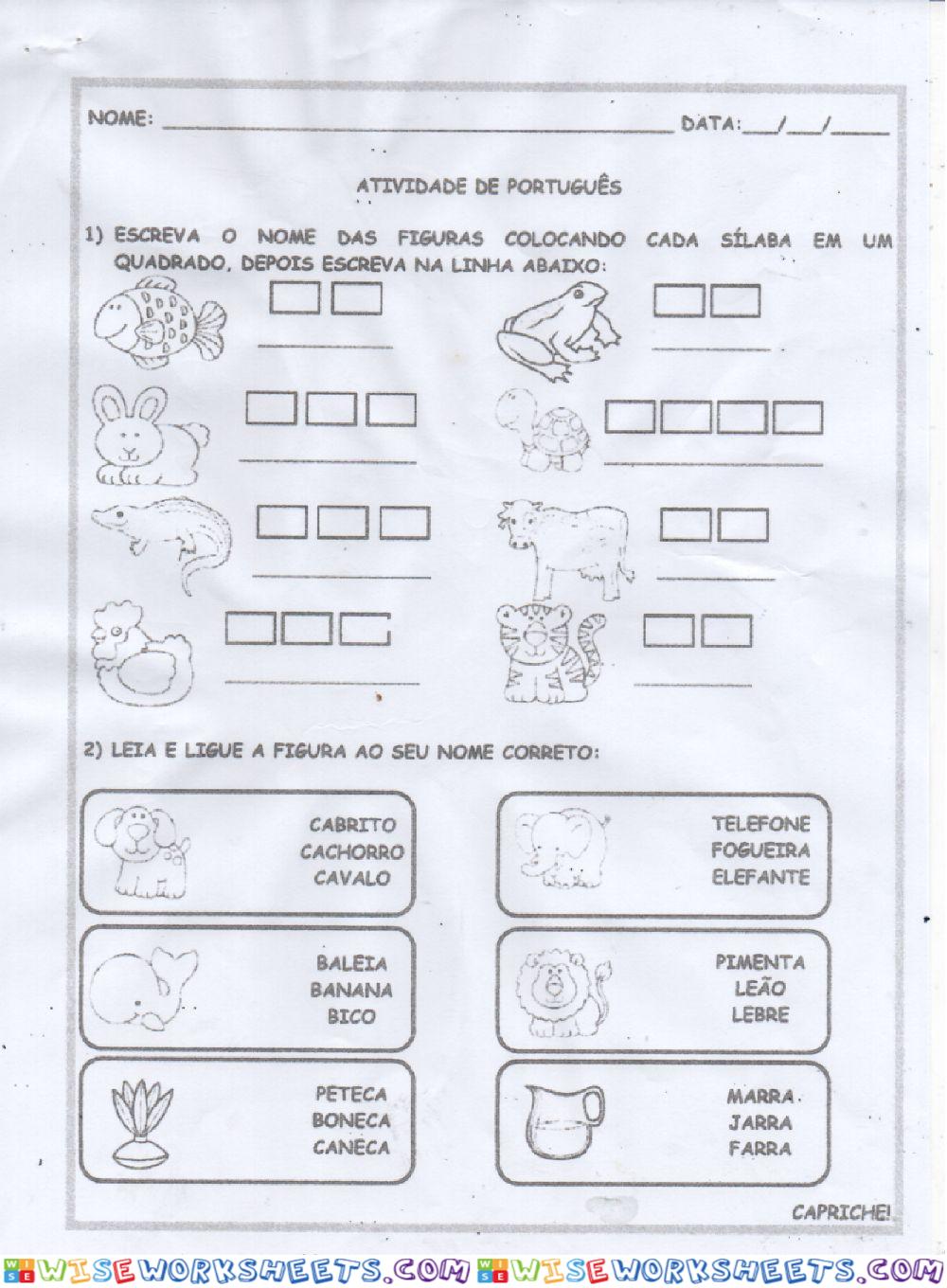 Atidade de Portugues