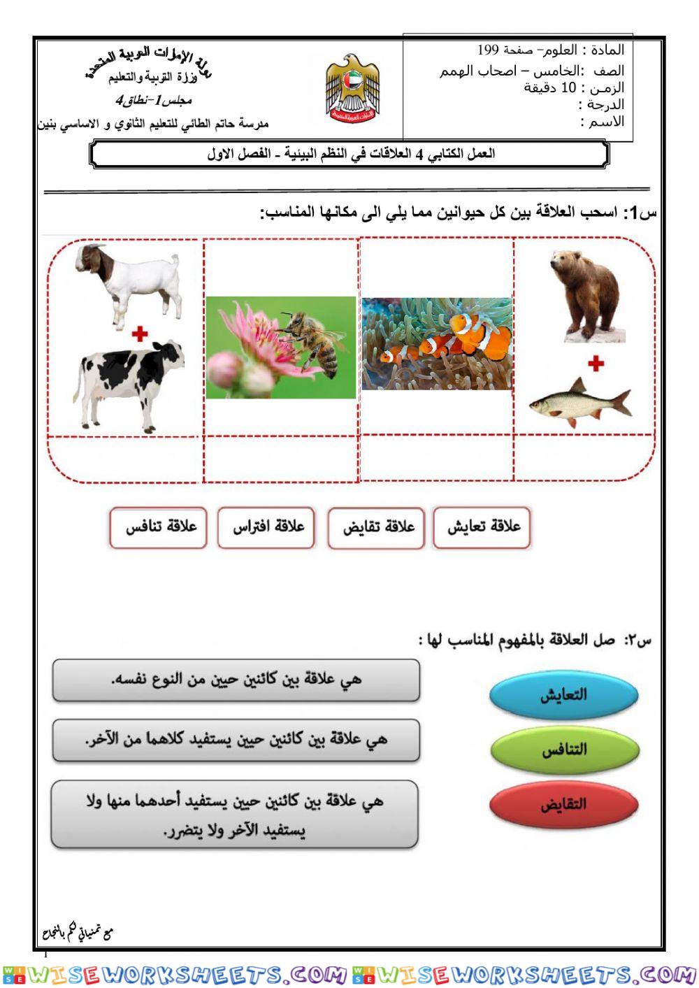 العلاقات في النظم البيئية2