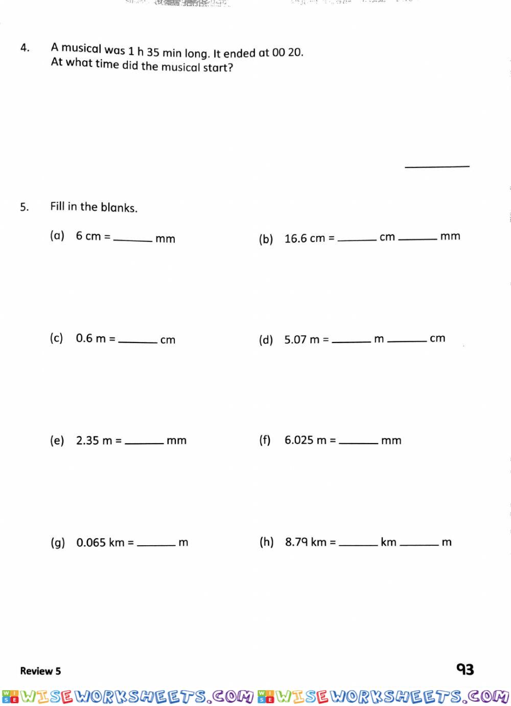 worksheet