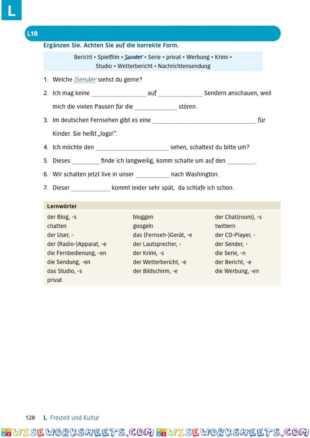 B1 Lek9 Wortschatz-Grammatik L18