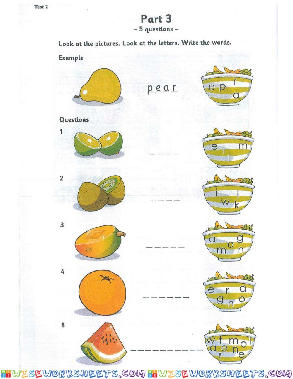 worksheet
