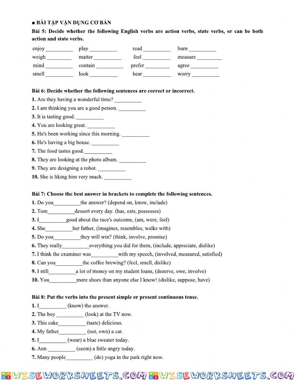 worksheet