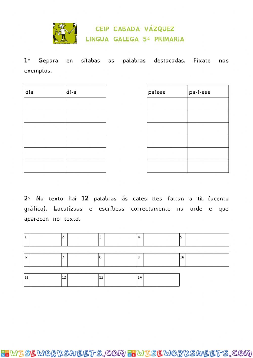 worksheet