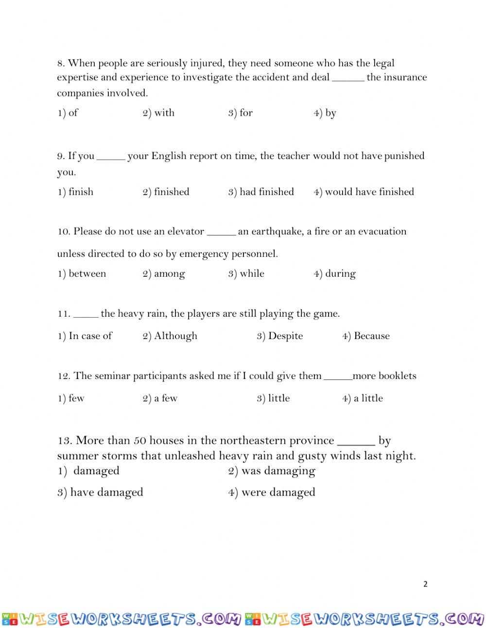 worksheet