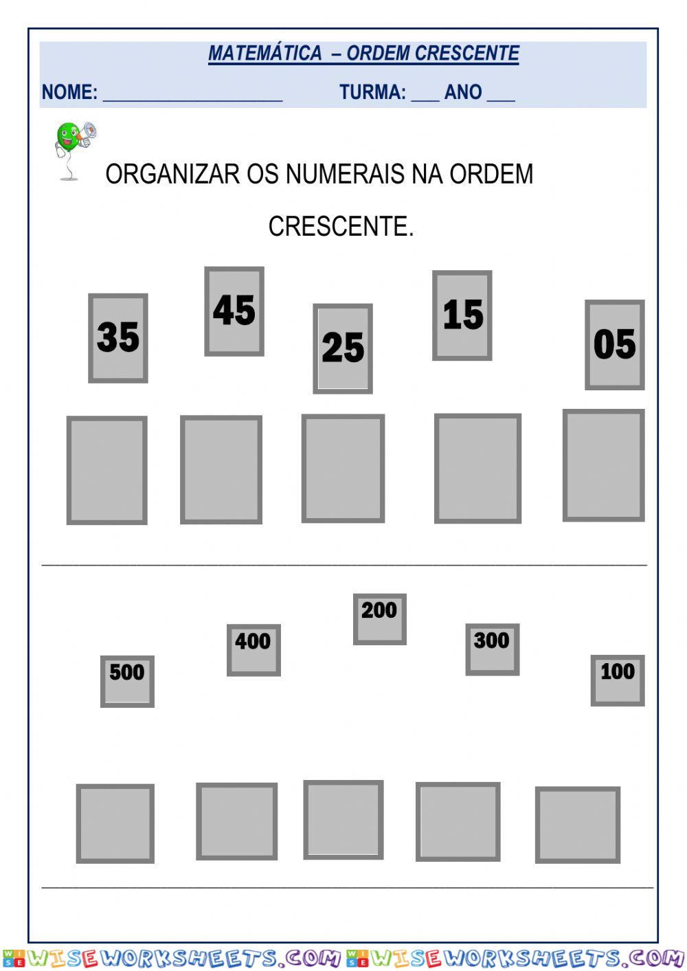 Ordem crescente