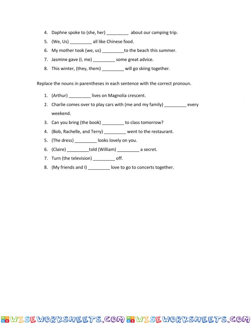 worksheet