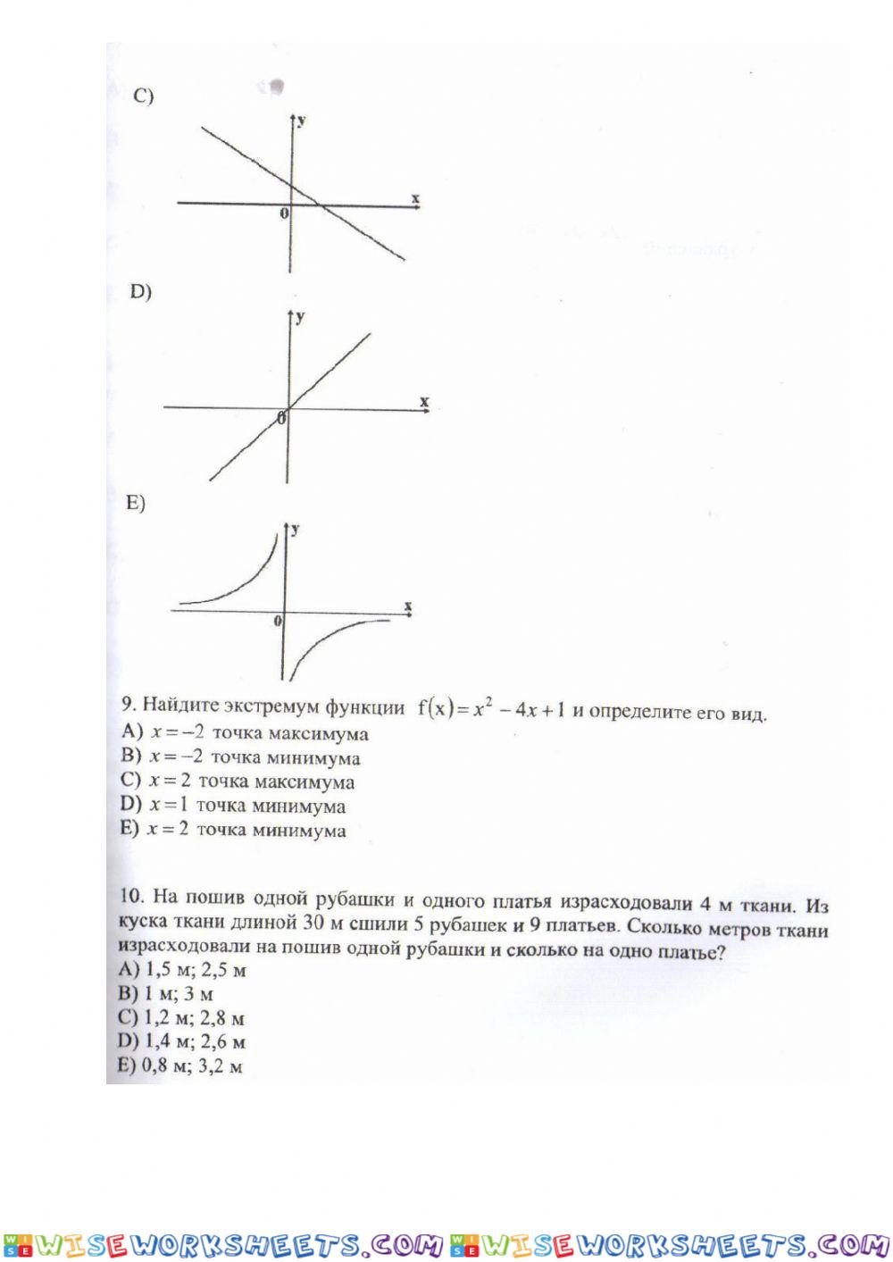 worksheet