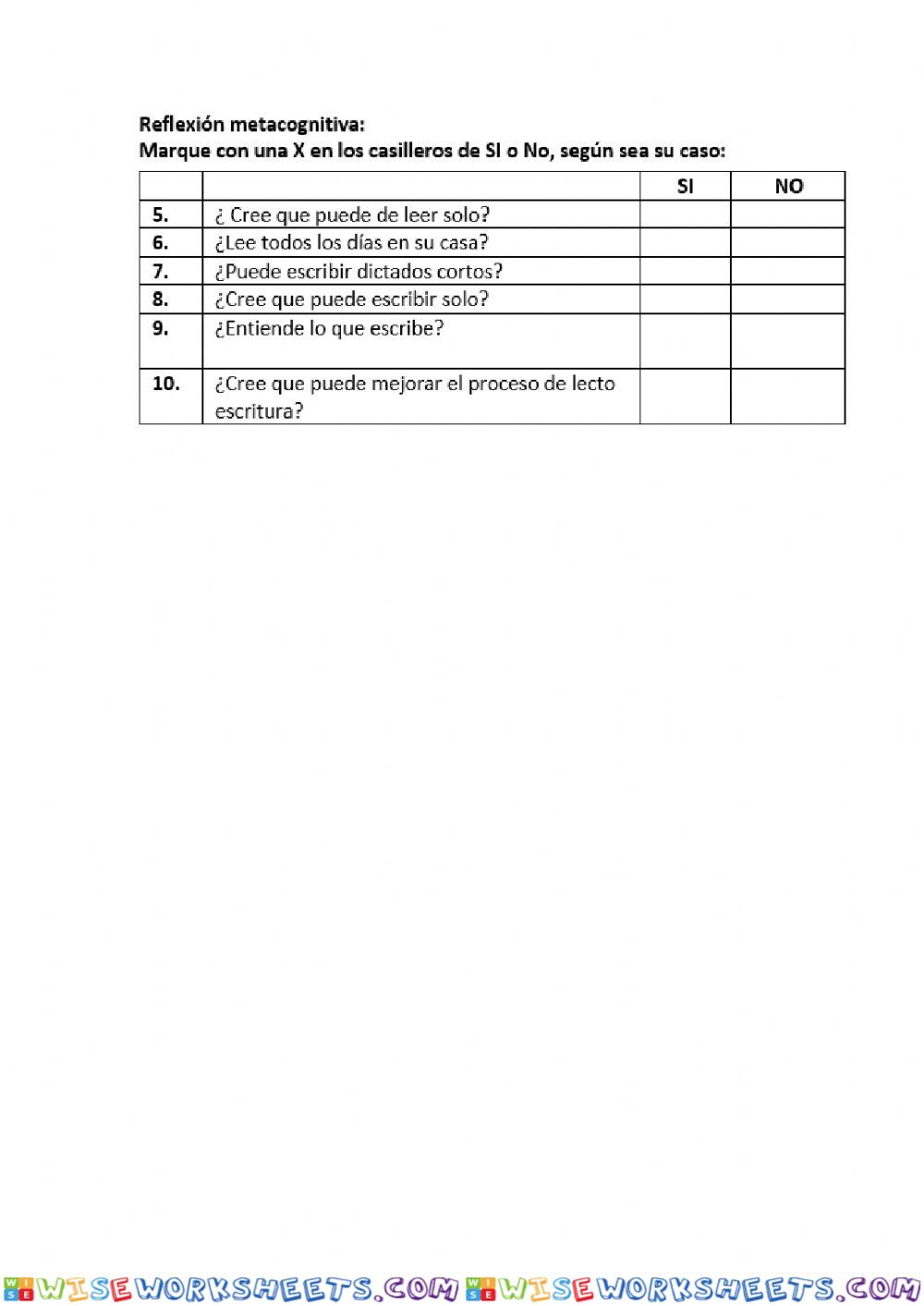 worksheet