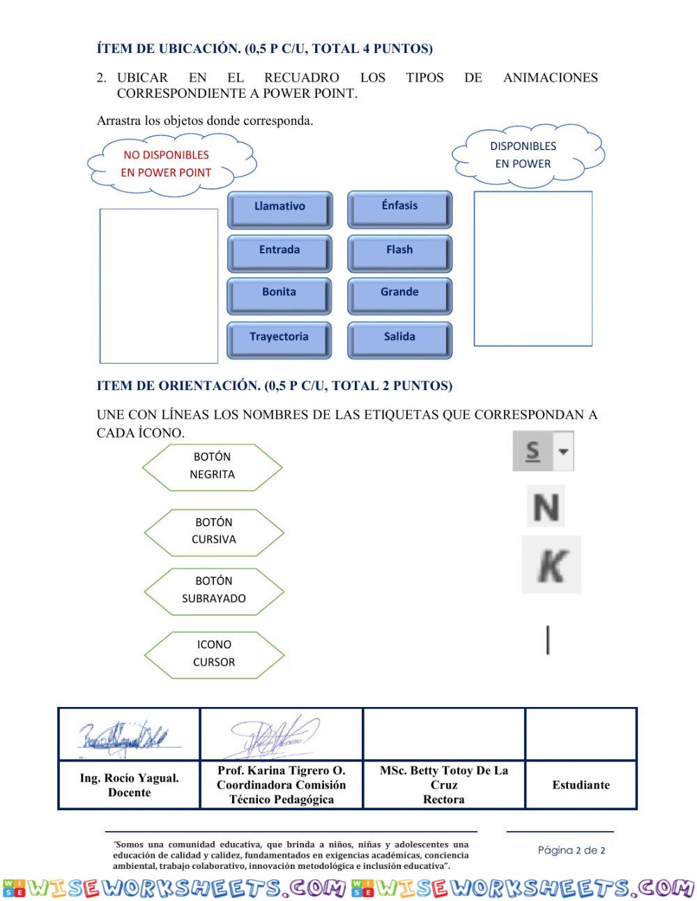 worksheet