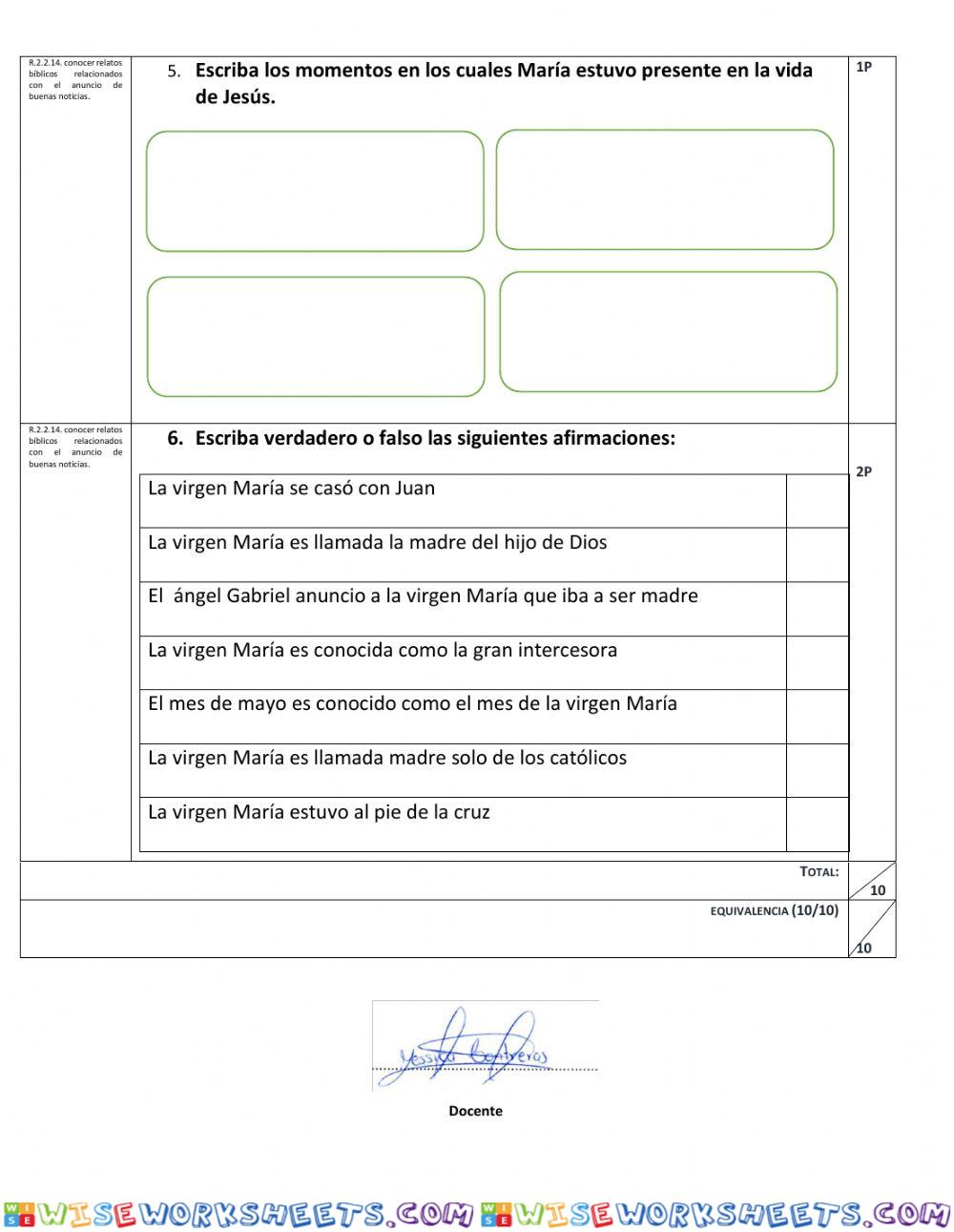 worksheet