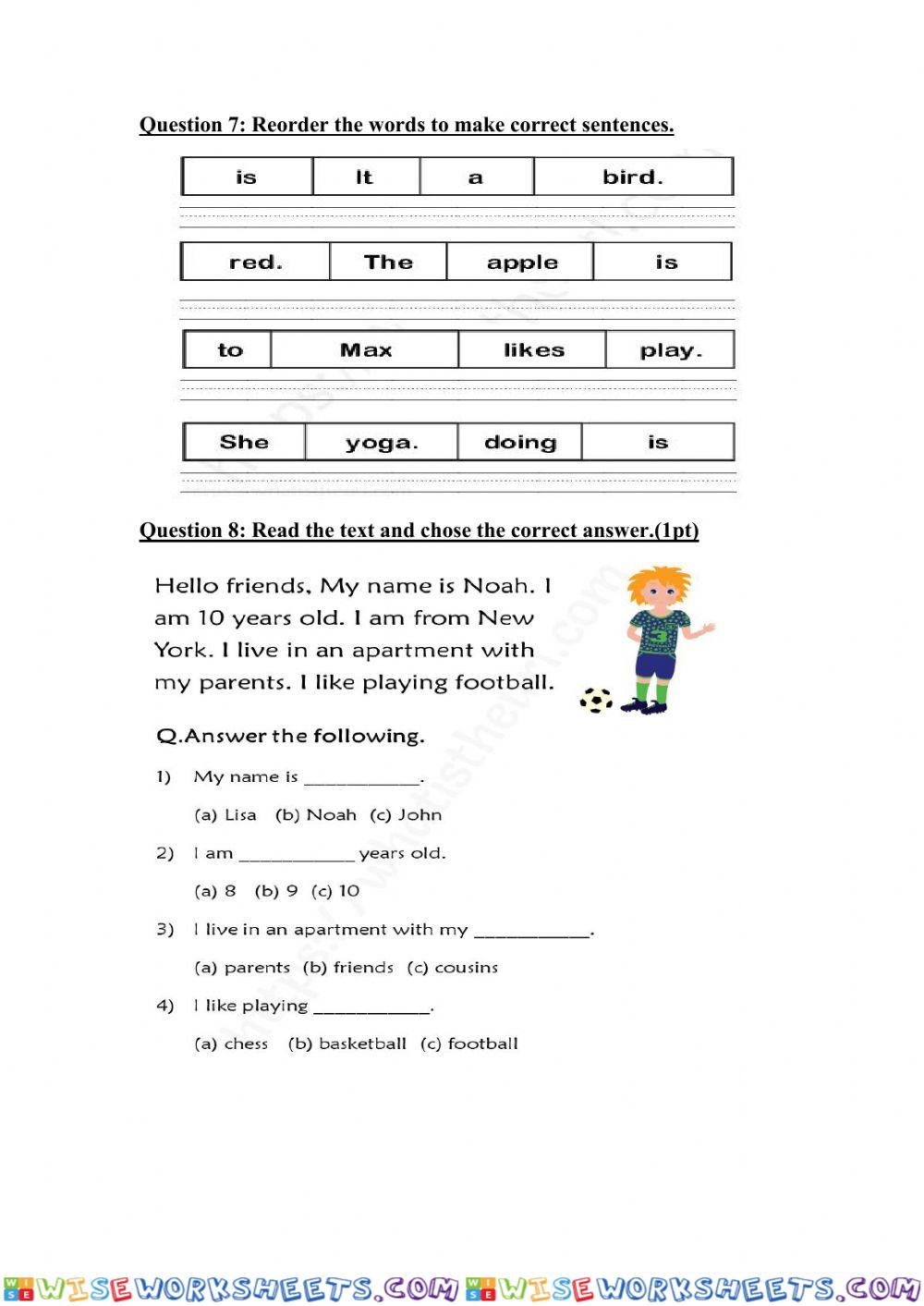 worksheet