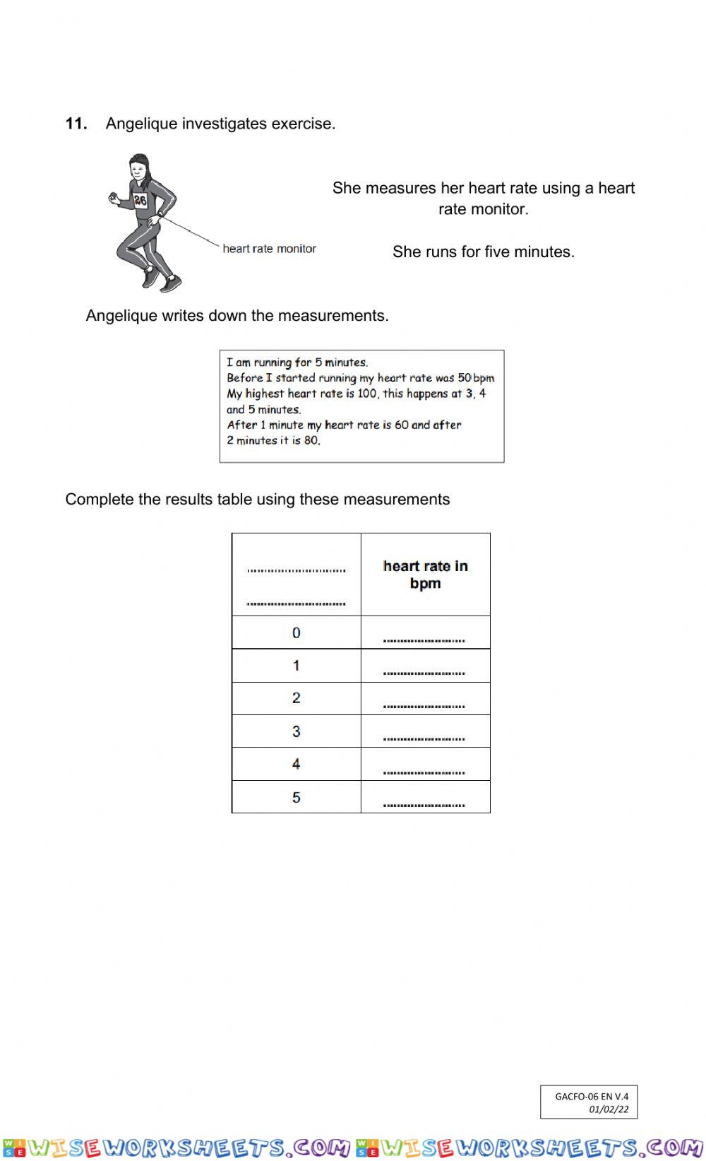 worksheet