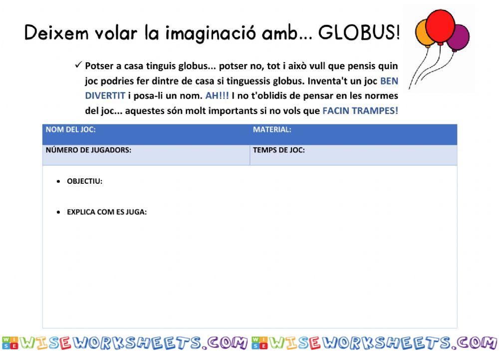 Jocs amb globus