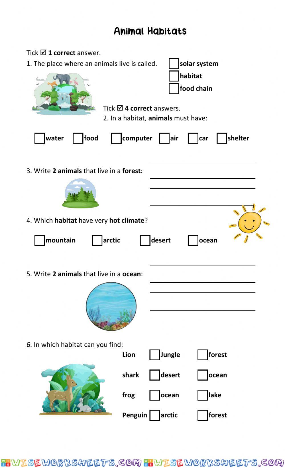 Animal Habitats